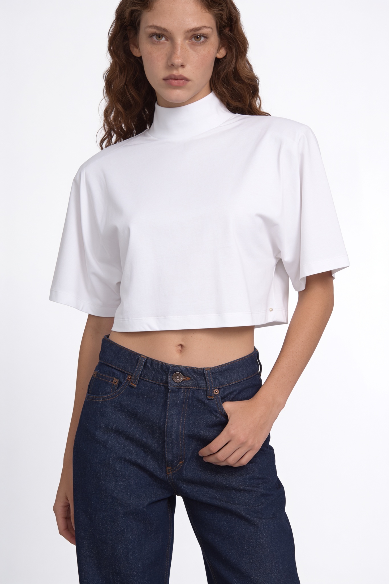 ΚΡΟΠ T-SHIRT ΜΕ ΨΗΛΟ ΓΙΑΚΑ