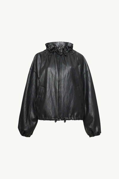 BOMBER JACKET ΜΕ ΥΦΗ ΔΕΡΜΑΤΟΣ